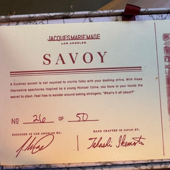 ✧ Jacques Marie Mage Savoy Matte White 26/50 Glasses Excellent Condition - Picture 4 of 12